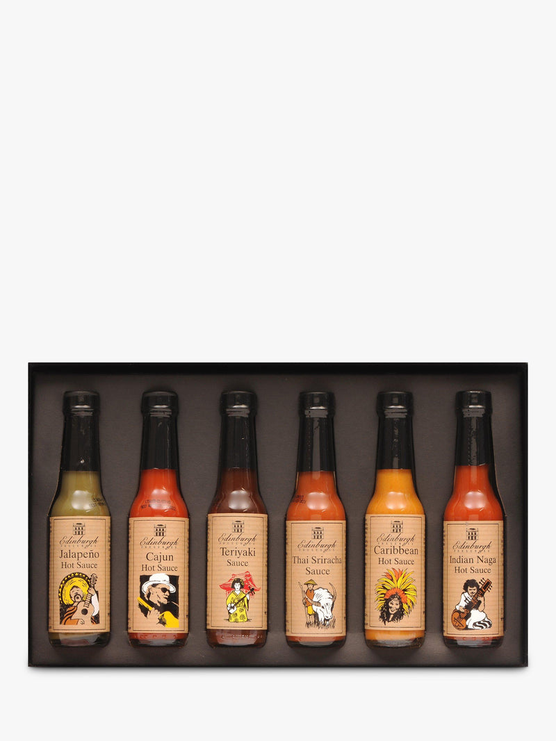 Edinburgh Preserves Hot & Spicy Sauce Box - British product