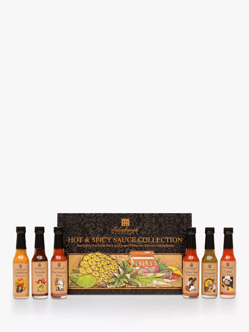 Edinburgh Preserves Hot & Spicy Sauce Box - British product