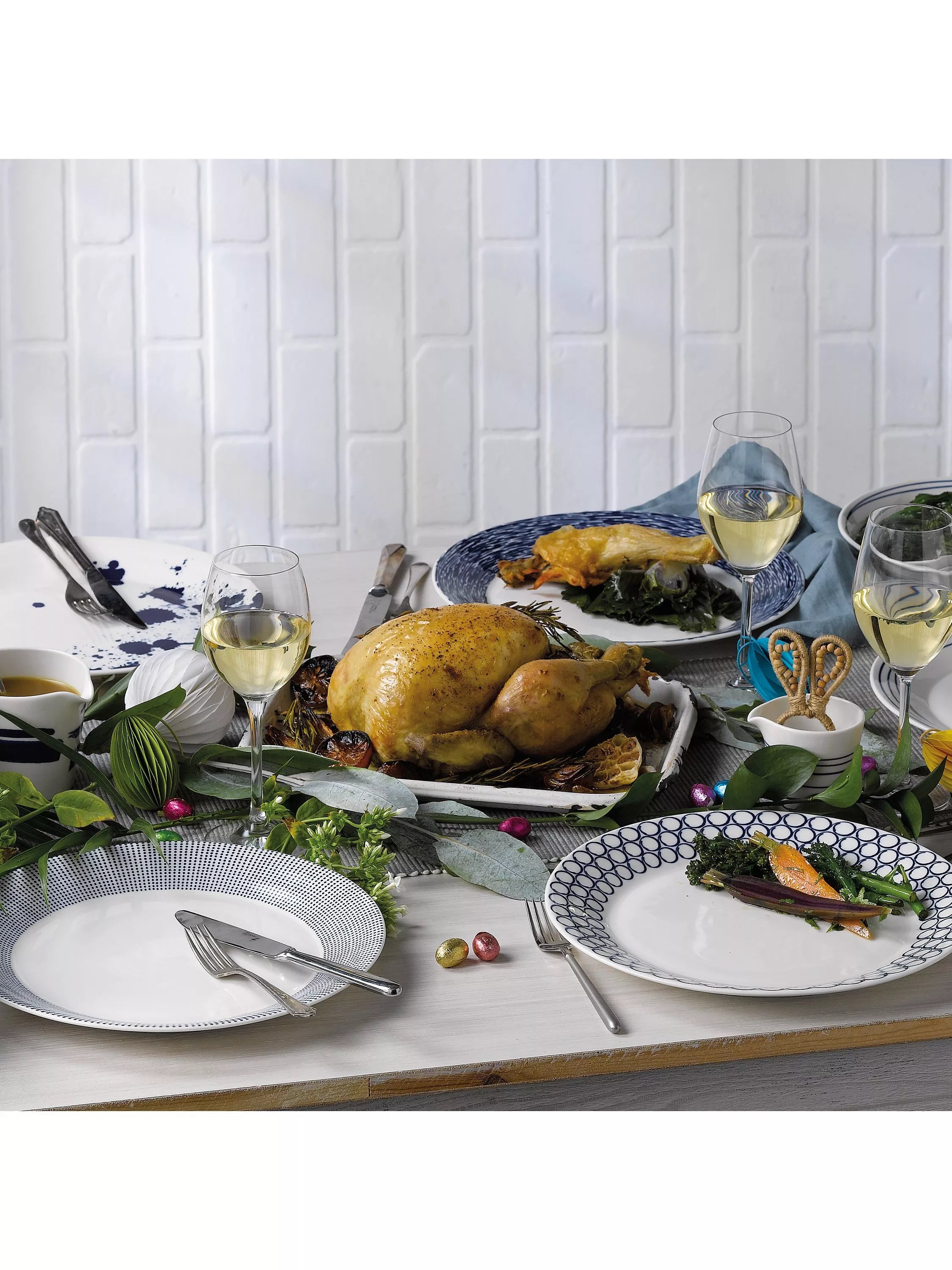 Royal Doulton Pacific Splash dinner plate 28.5cm blue - British product