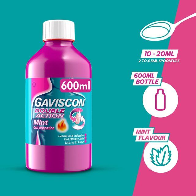 Gaviscon Double Action Liquid Heartburn Indigestion Mint   600ml GOODS M&S   