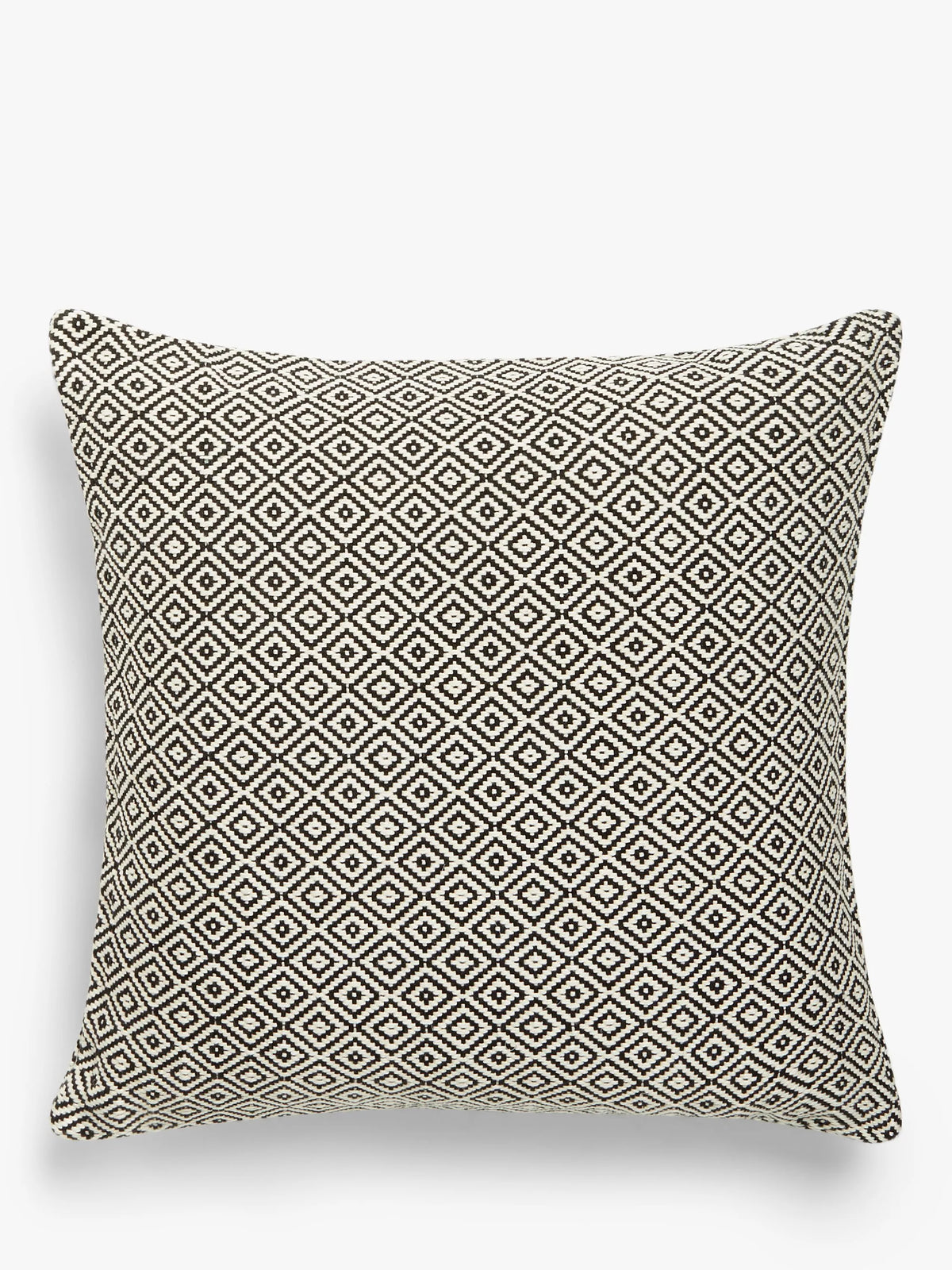 Diamond Pattern Woven Cushion with Duck Feather Filling