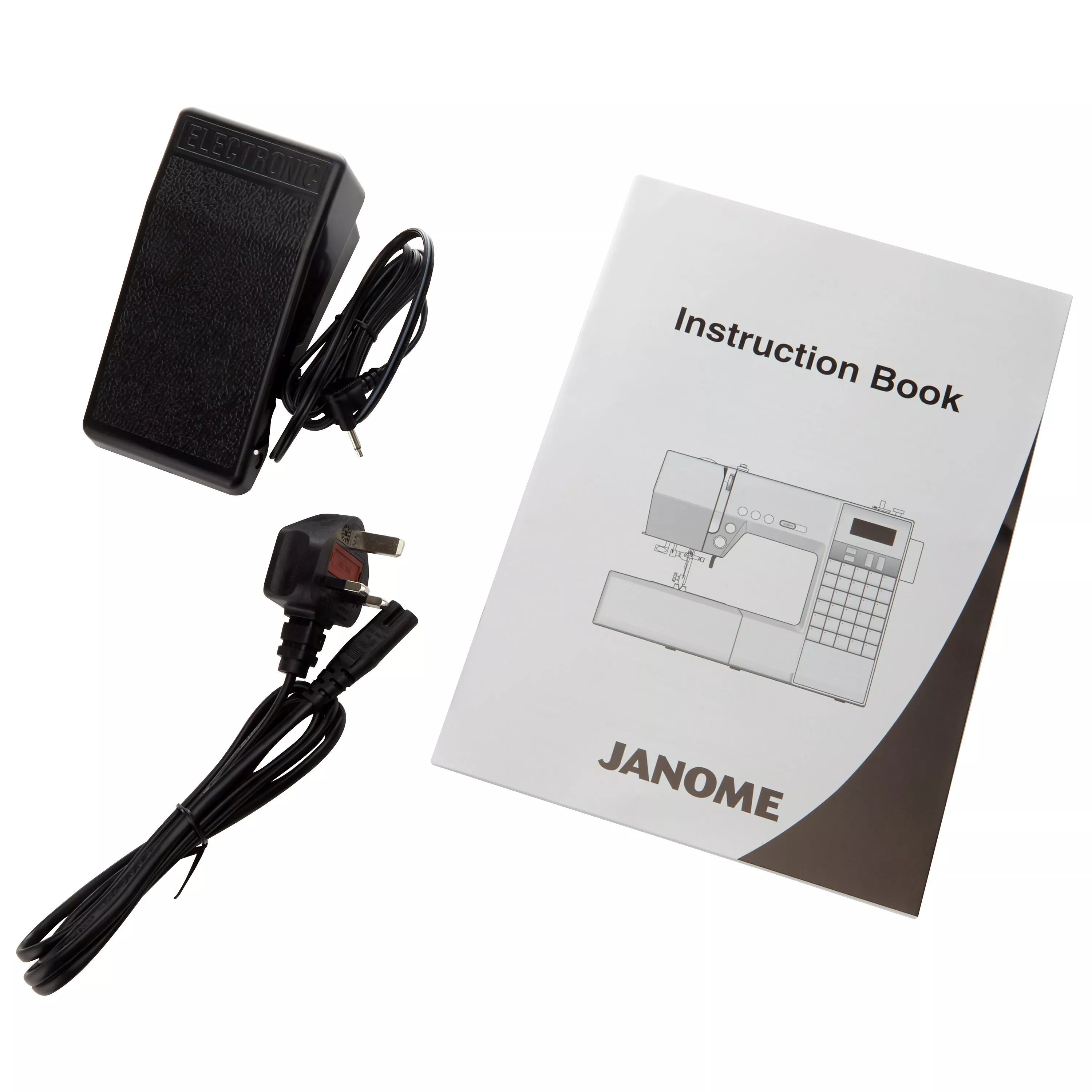Janome DC6030 computerised sewing machine with accessories, UK version