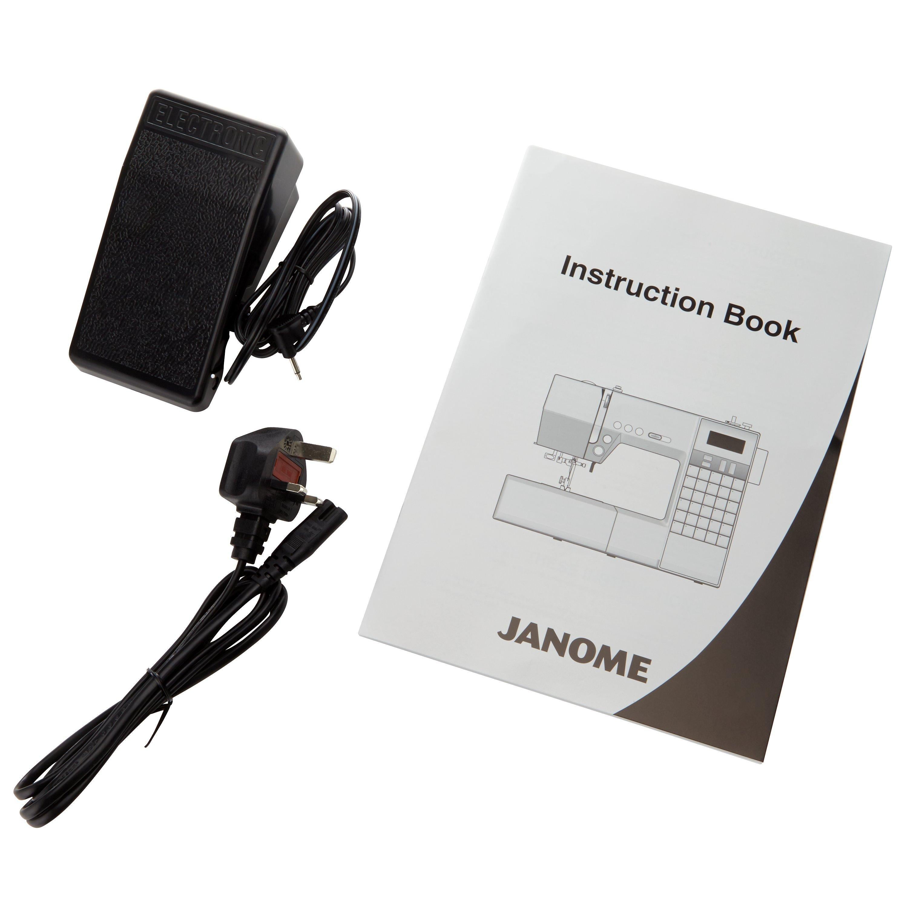 Janome DC6030 computerised sewing machine with accessories, UK version