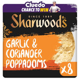 Sharwood's Garlic & Coriander Poppadoms   8 per pack GOODS M&S   