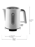 Dualit Studio kettle 1.5L white grey, imported from the UK