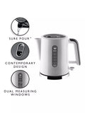 Dualit Studio kettle 1.5L white grey, imported from the UK