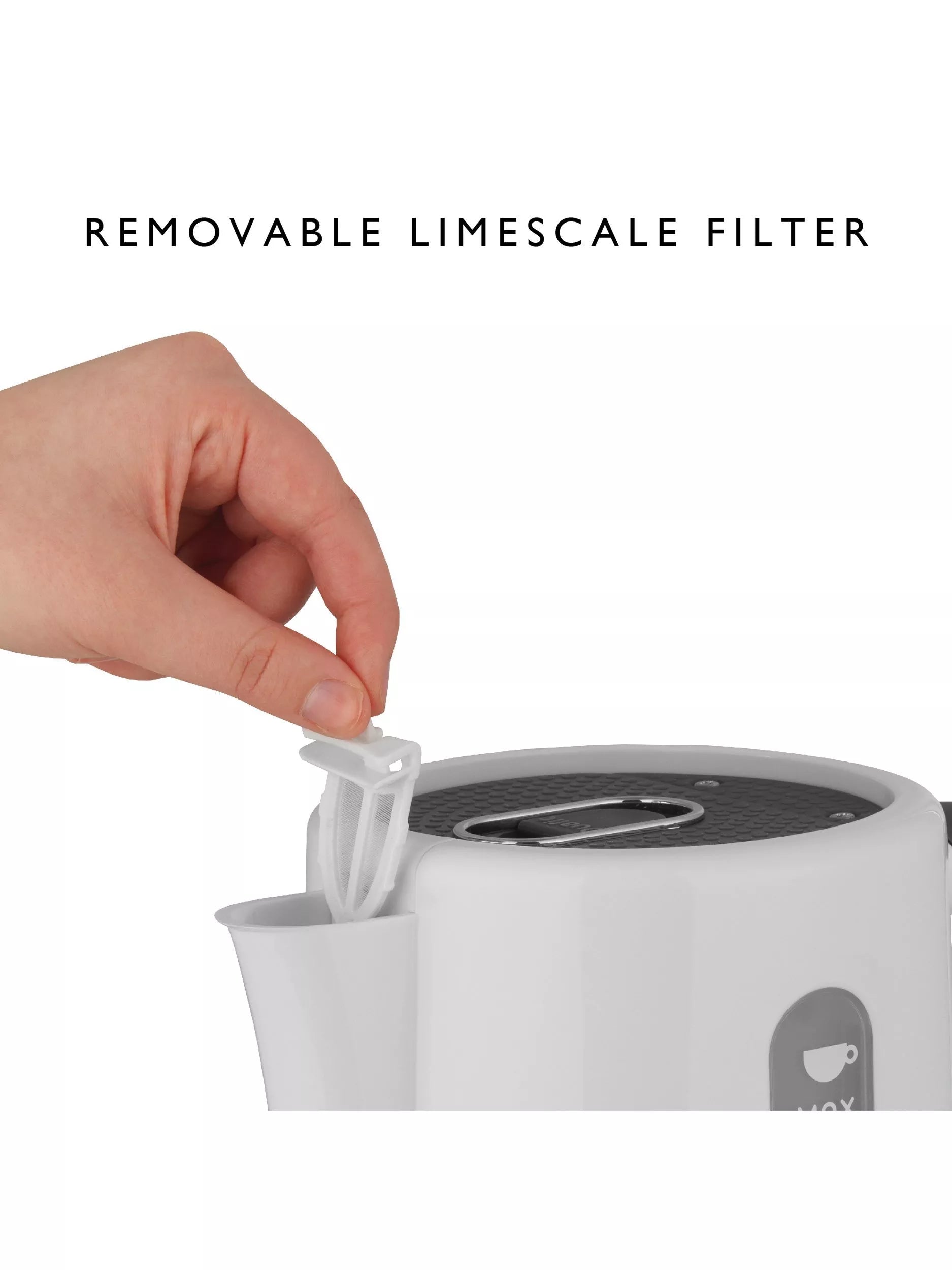 Dualit Studio kettle 1.5L white grey, imported from the UK