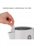 Dualit Studio kettle 1.5L white grey, imported from the UK