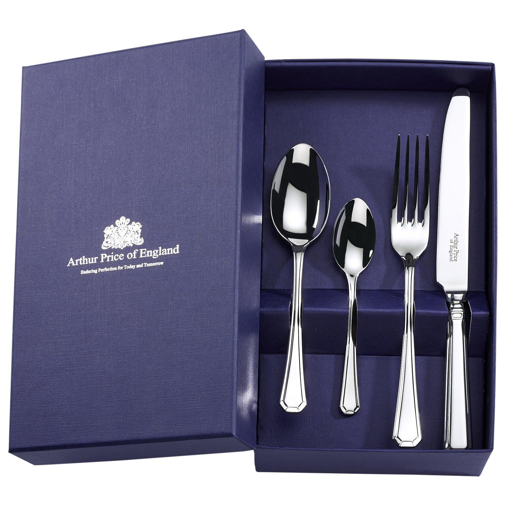 Arthur Price Grecian stainless steel cutlery set 24 piece - British product