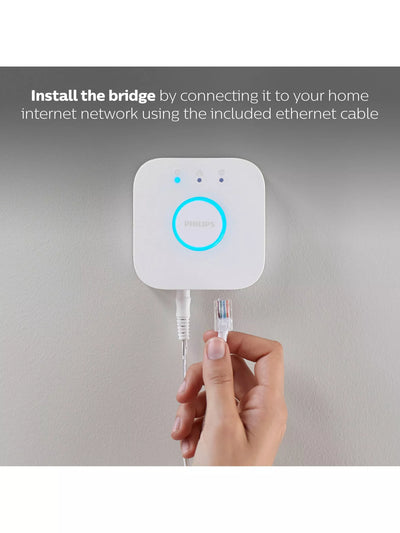 John Lewis Philips Hue Wireless Lighting Bridge Smart Home Hub- Buy online at McGrocer