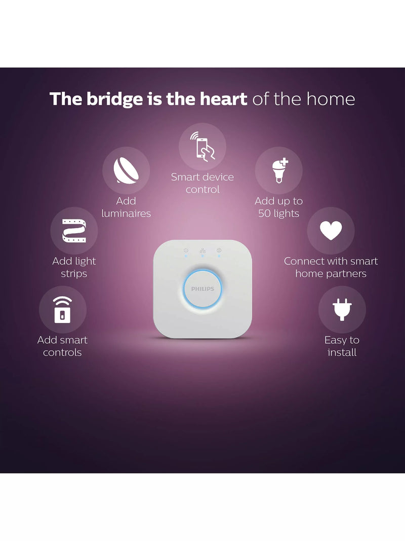 Philips Hue Bridge smart lighting hub, imported from the UK