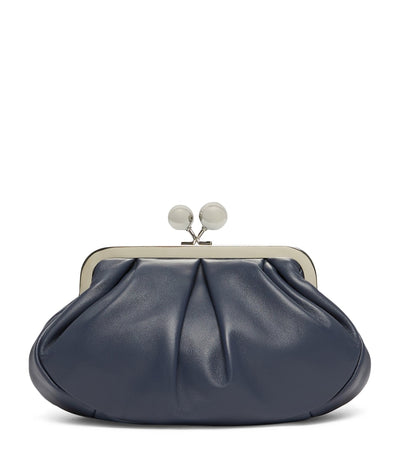 Harrods Weekend Max Mara Small Leather Pasticcino Clutch Bag- Buy online at McGrocer