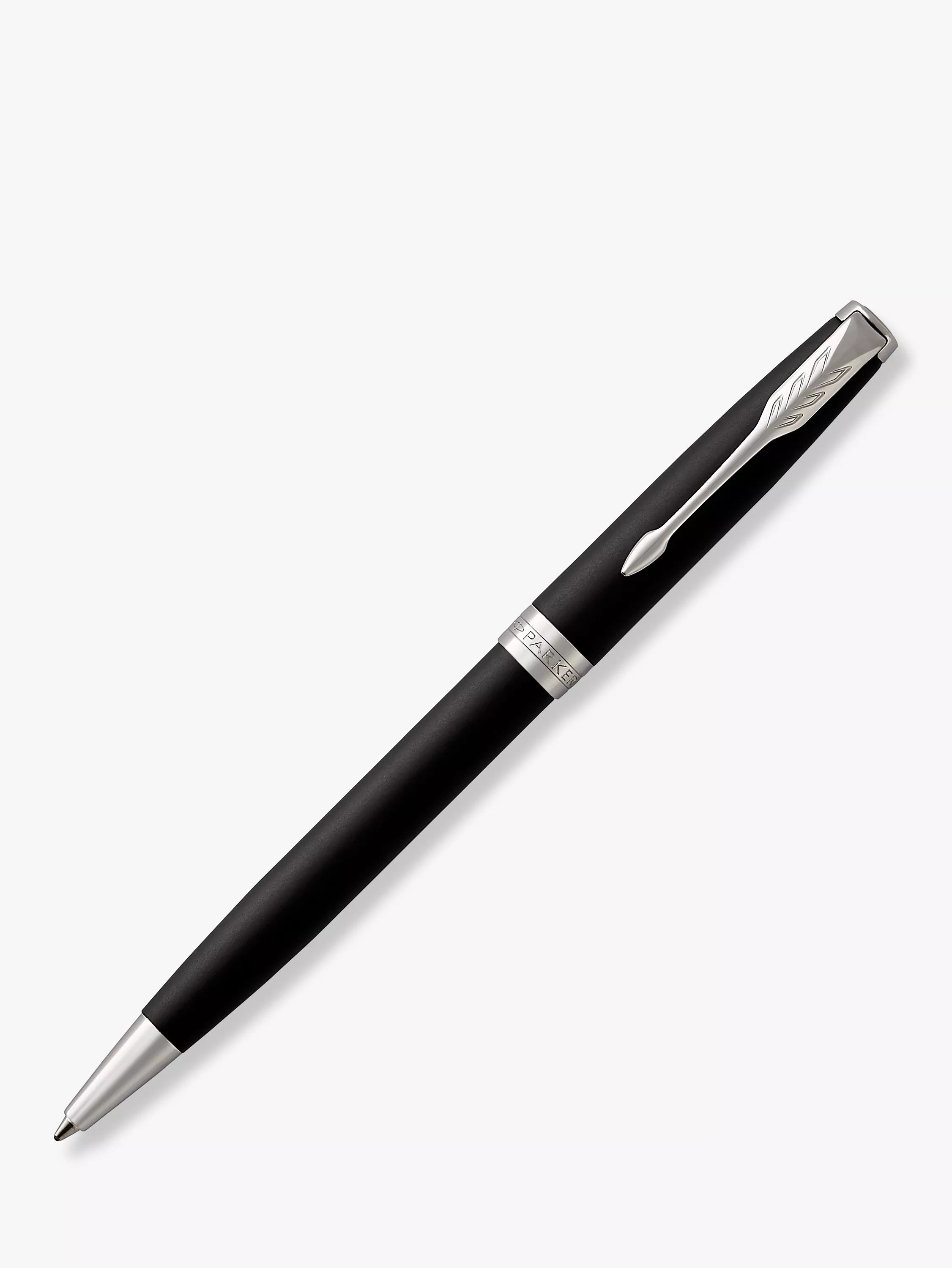 PARKER Sonnet matt lacquer ballpoint pen black silver - British product