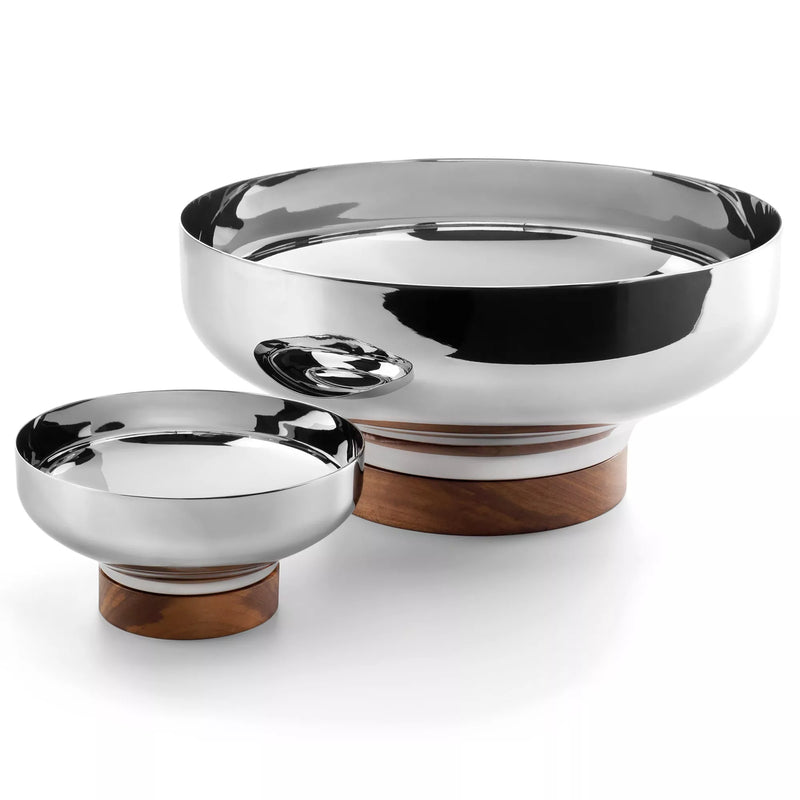 Robert Welch Limbrey bowl stainless steel walnut base 12.5cm - British product