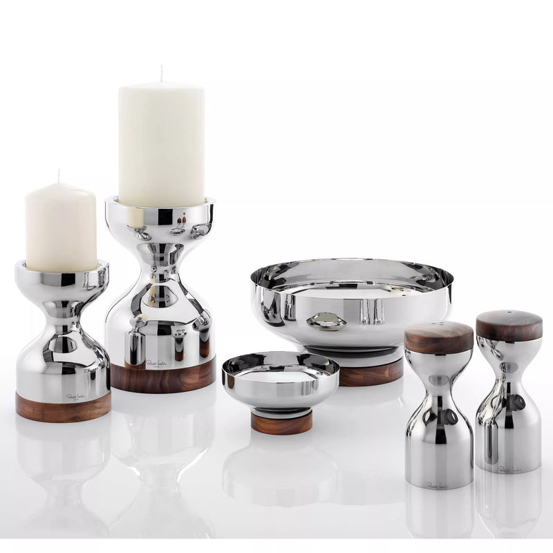 Robert Welch Limbrey bowl stainless steel walnut base 12.5cm - British product