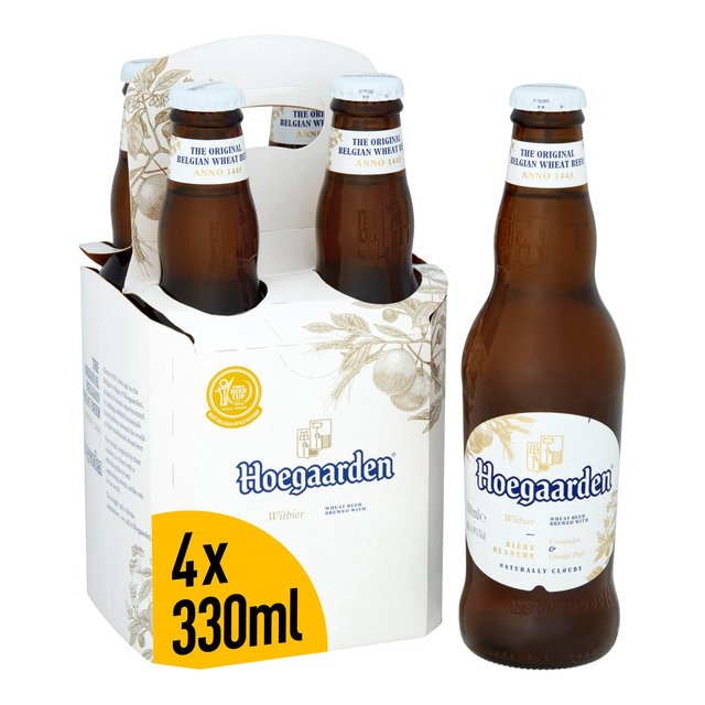 Hoegaarden Belgian Wheat Beer   4 x 330ml GOODS M&S   