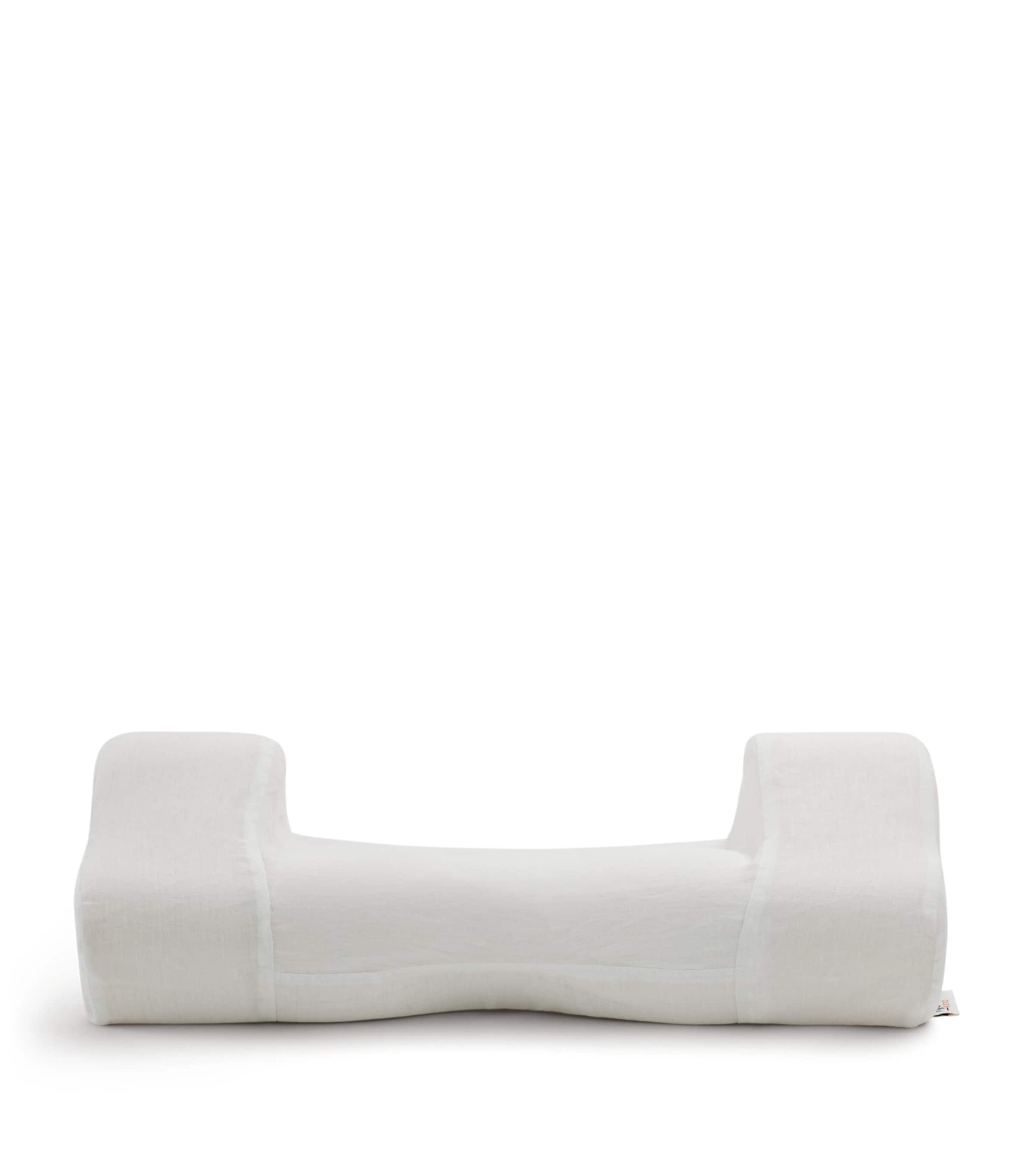 HYOUMANKIND Back Sleep Pillow with Linen Pillowcase 32cm x 57cm, UK version