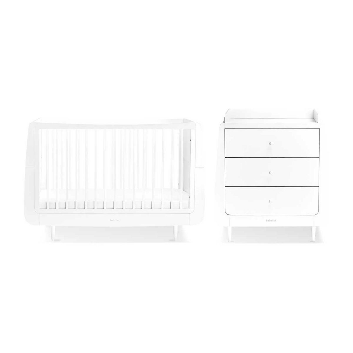 SnuzKot Skandi 2 Piece Nursery Furniture Set  - White GOODS Boots   