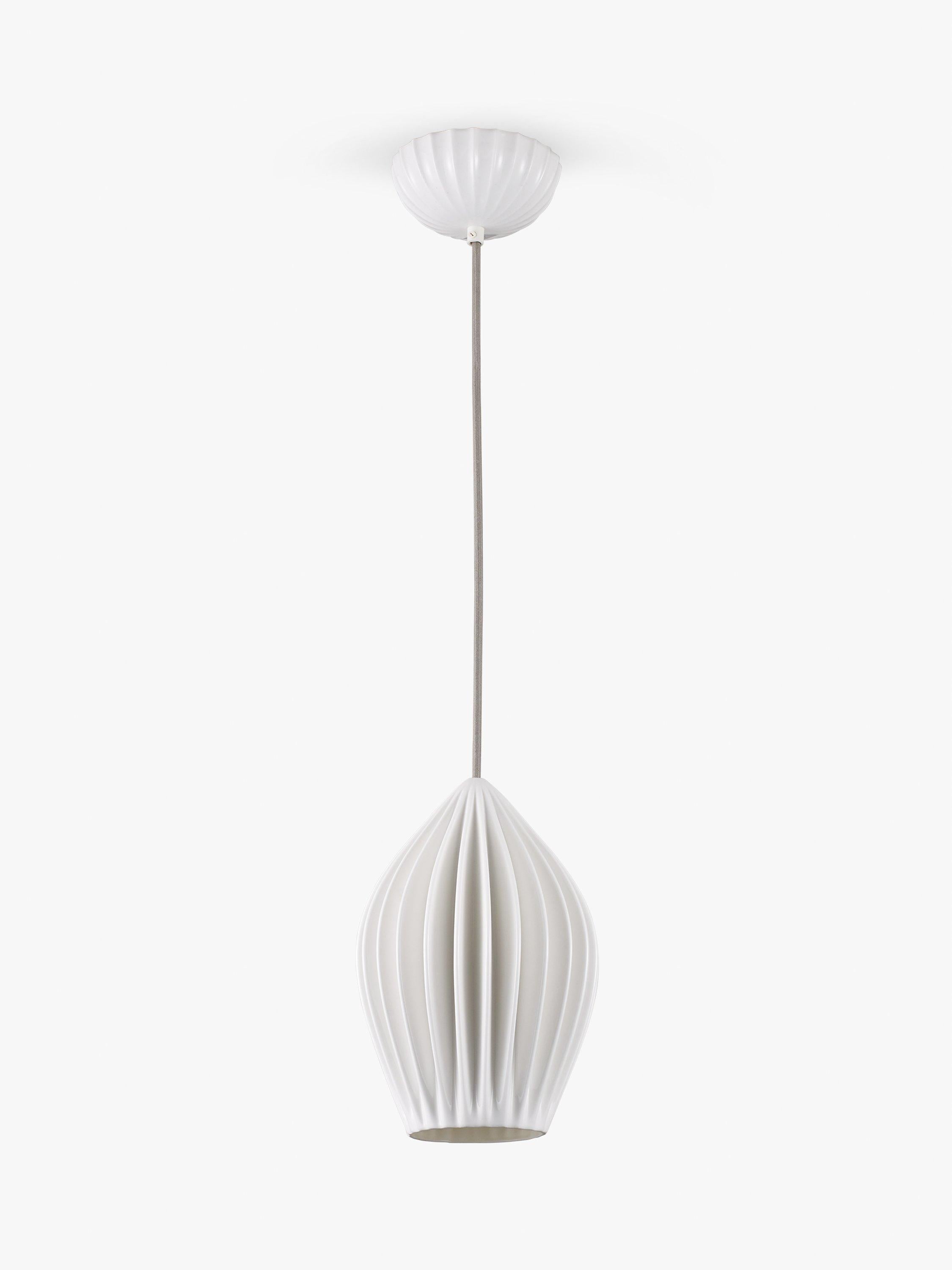 Original BTC Fin large pendant light white bone china (British brand)