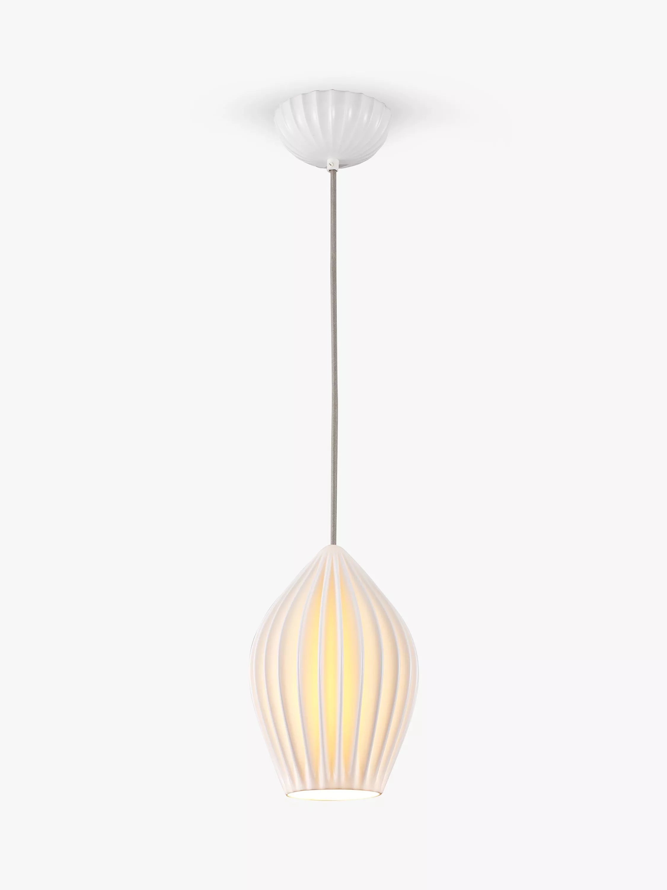 Original BTC Fin large pendant light white bone china (British brand)