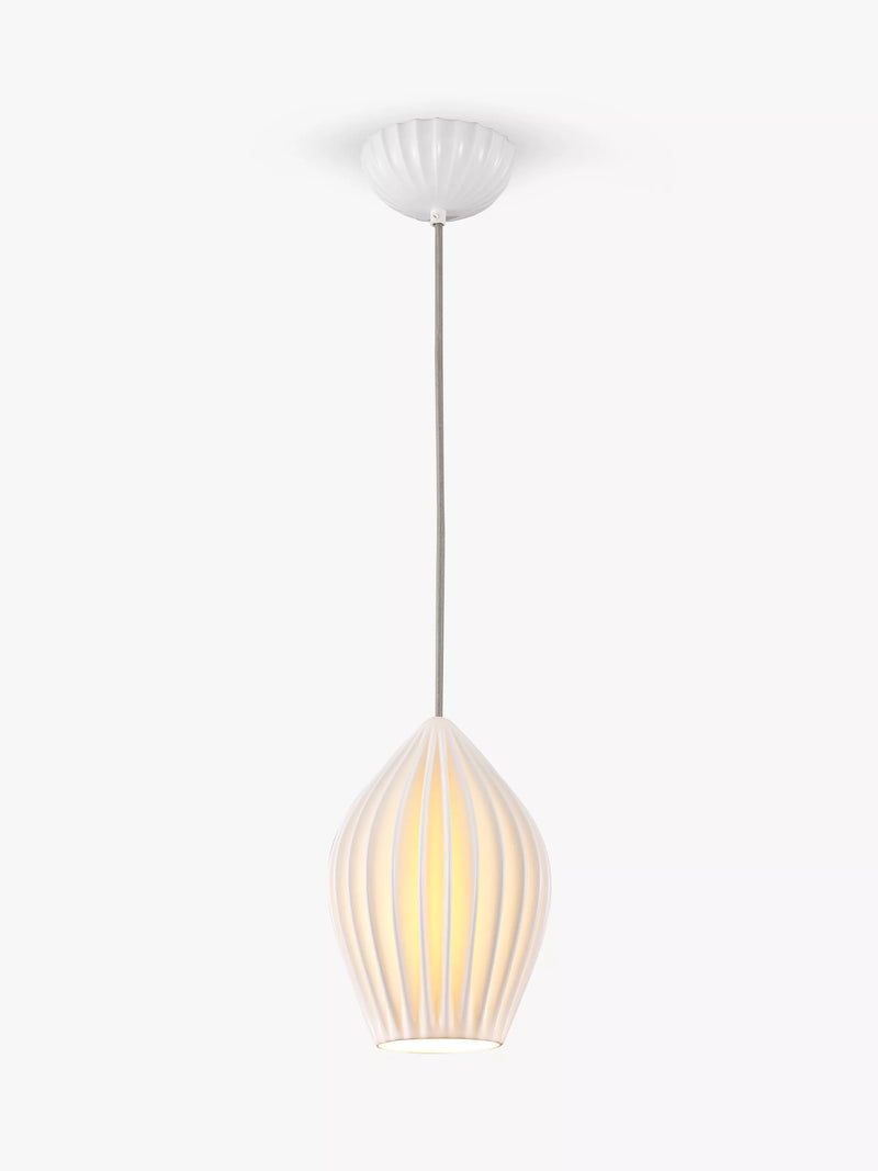 Original BTC Fin large pendant light white bone china (British brand)