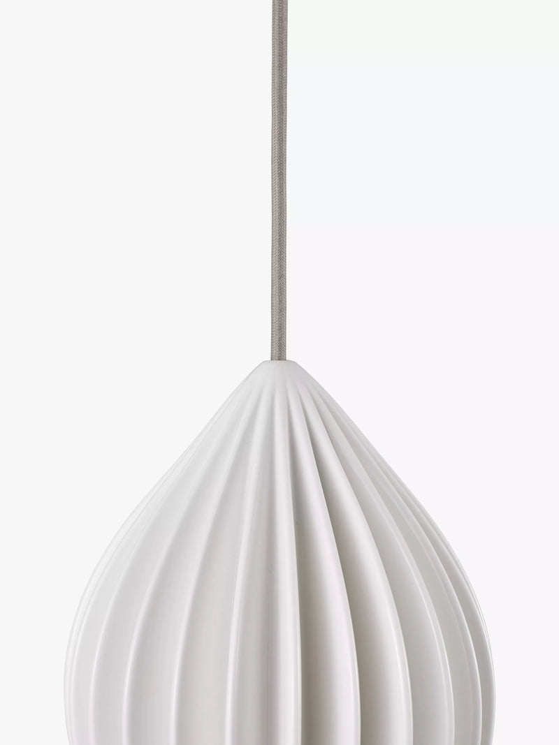 Original BTC Fin large pendant light white bone china (British brand)