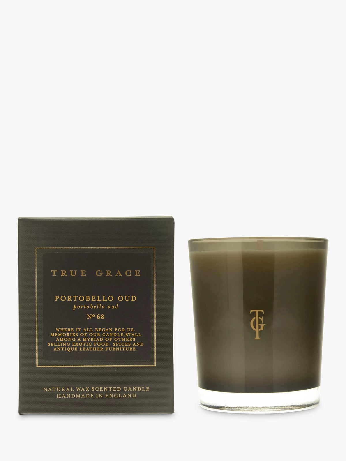 True Grace Portobello Oud scented candle 190g (British brand)