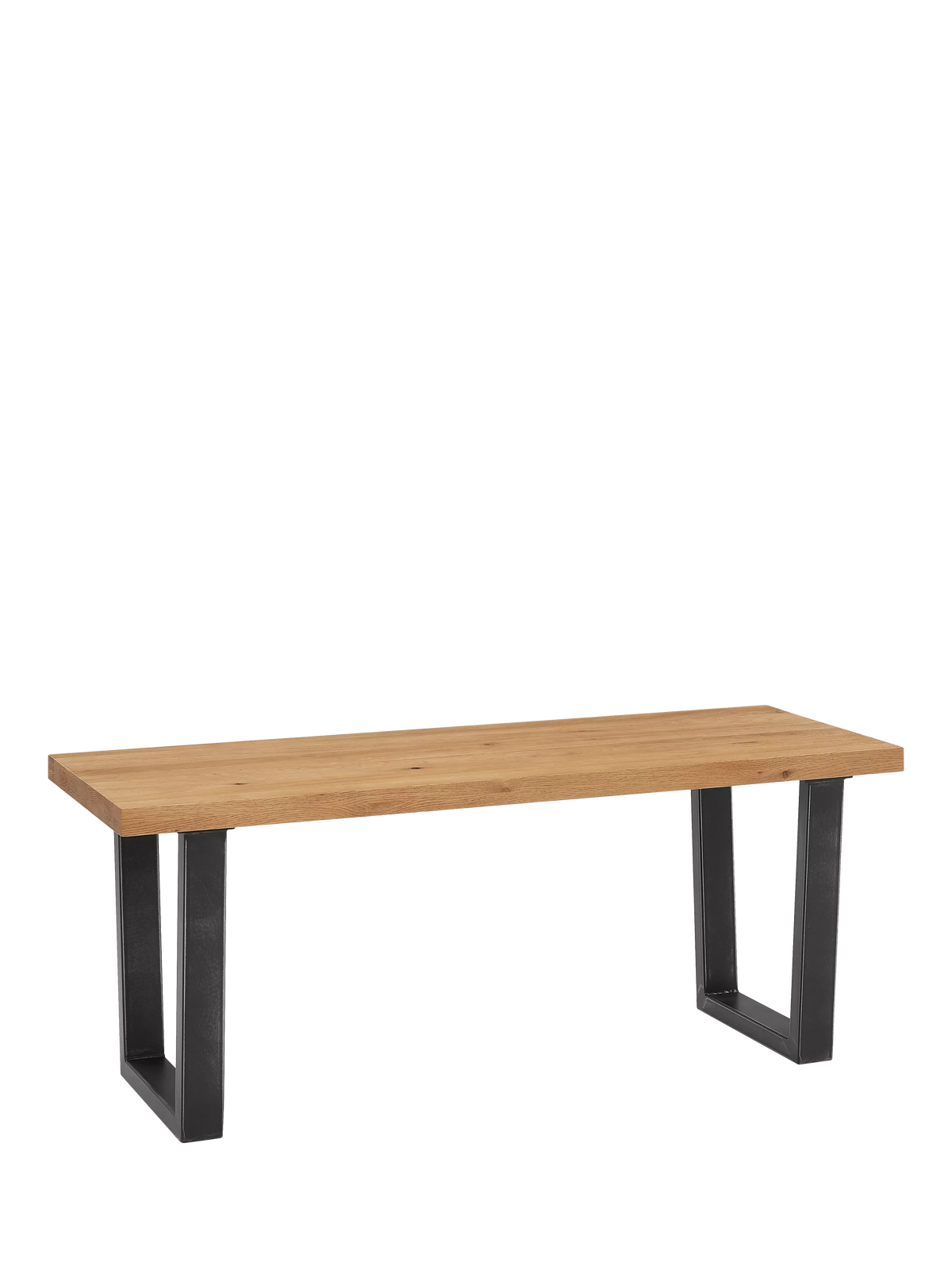 John Lewis Calia solid oak 2-seater dining bench - British product