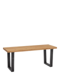 John Lewis Calia solid oak 2-seater dining bench - British product