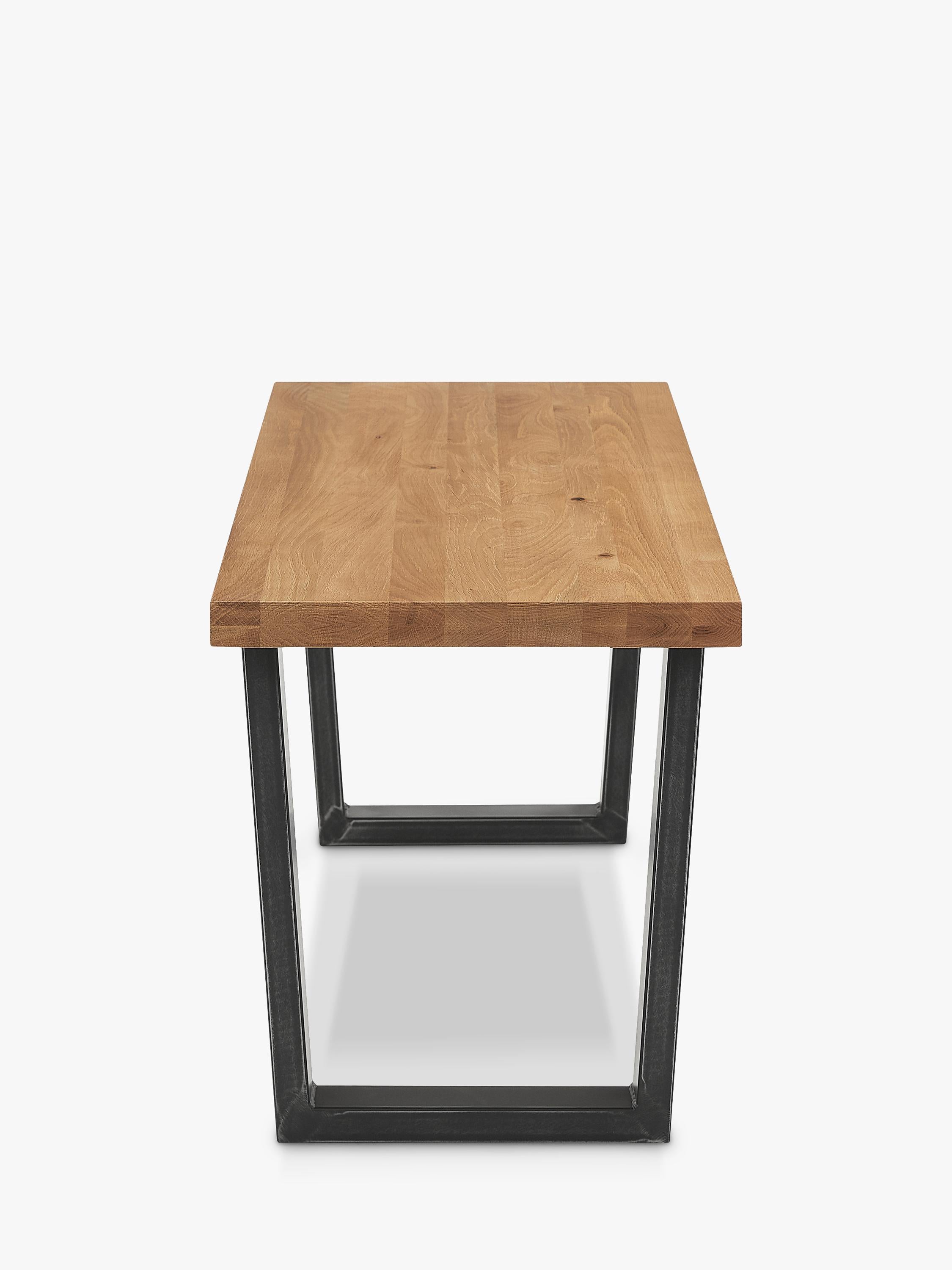 John Lewis Calia solid oak 2-seater dining bench - British product