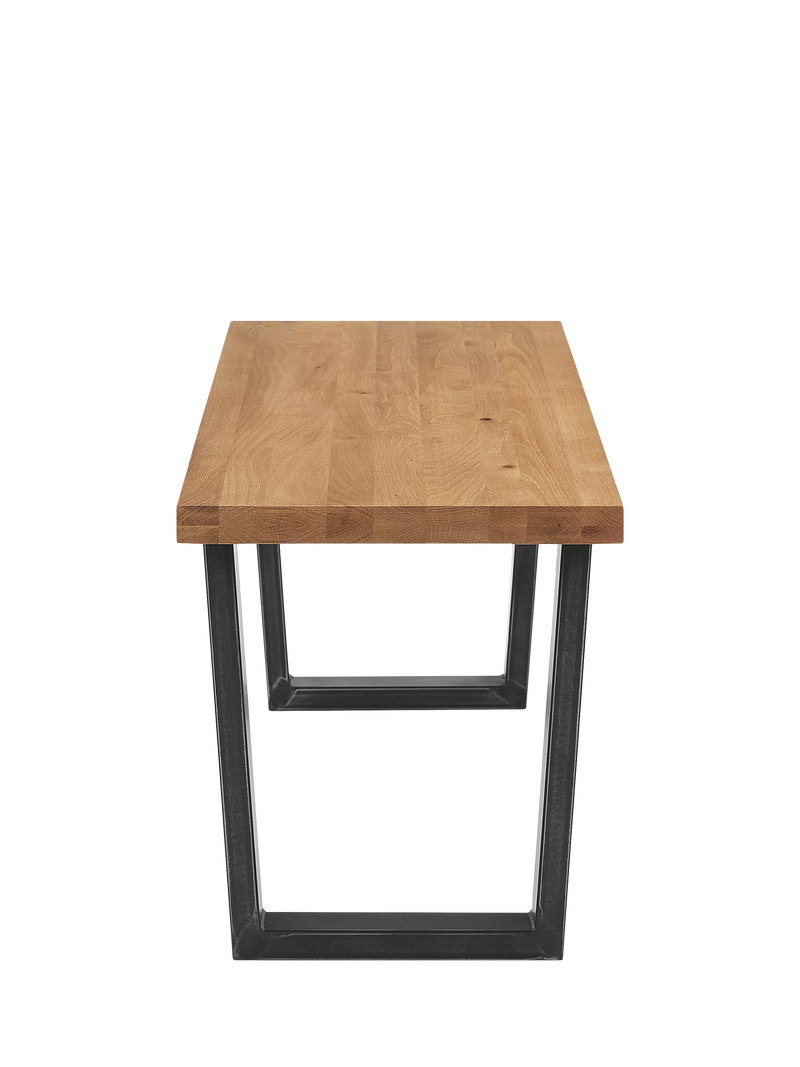 John Lewis Calia solid oak 2-seater dining bench - British product