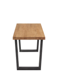 John Lewis Calia solid oak 2-seater dining bench - British product