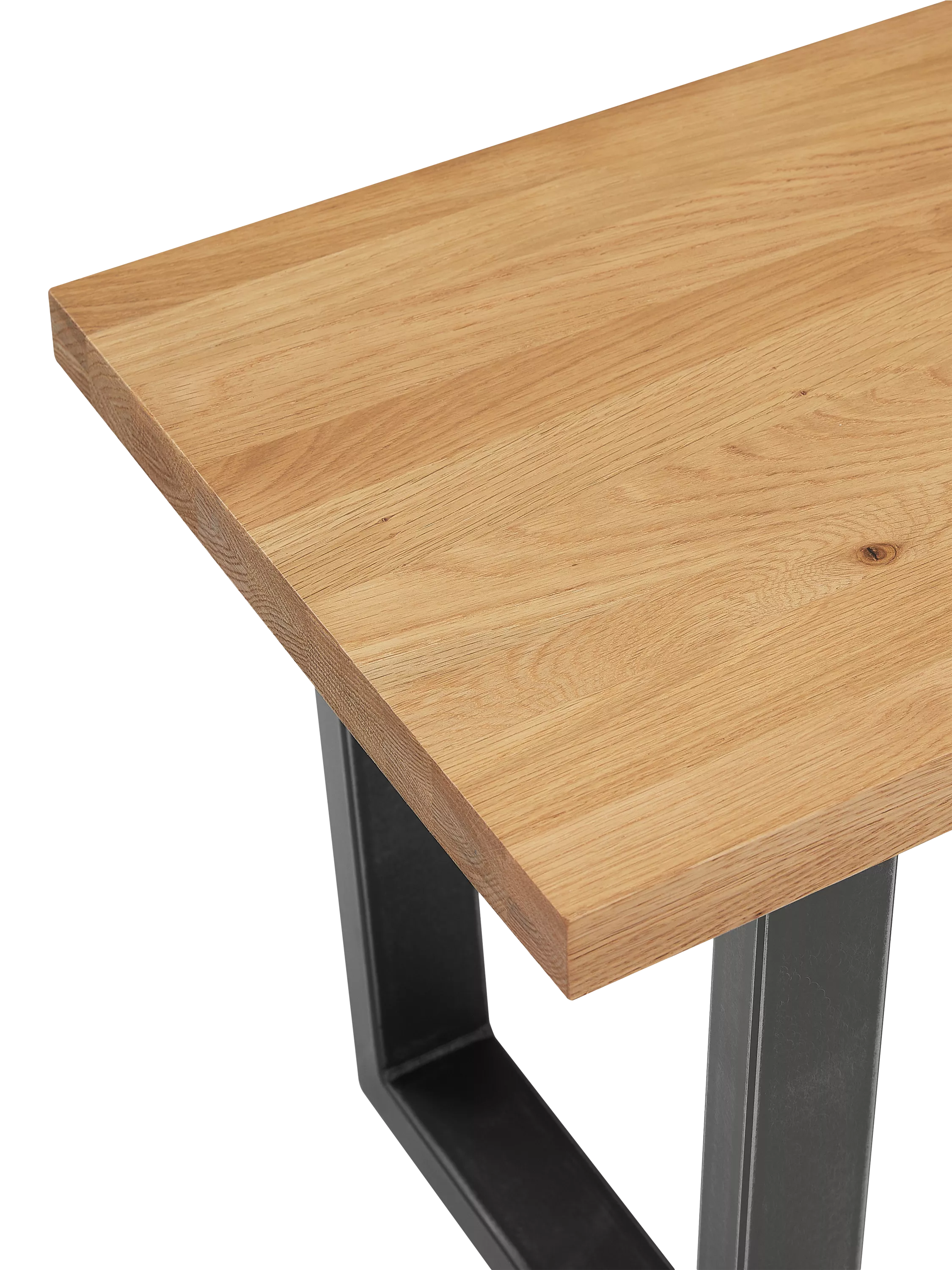 John Lewis Calia solid oak 2-seater dining bench - British product