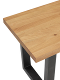 John Lewis Calia solid oak 2-seater dining bench - British product