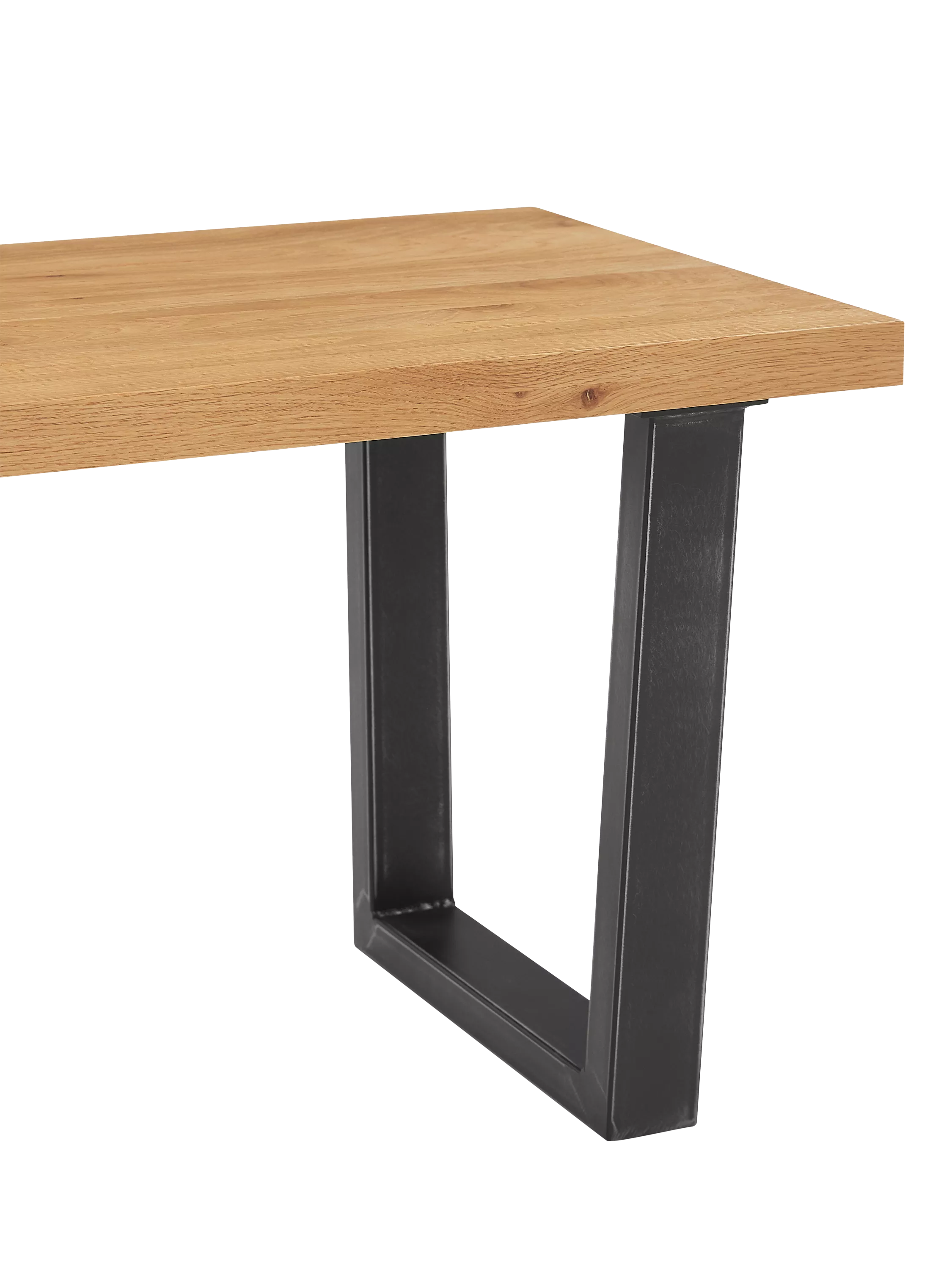 John Lewis Calia solid oak 2-seater dining bench - British product