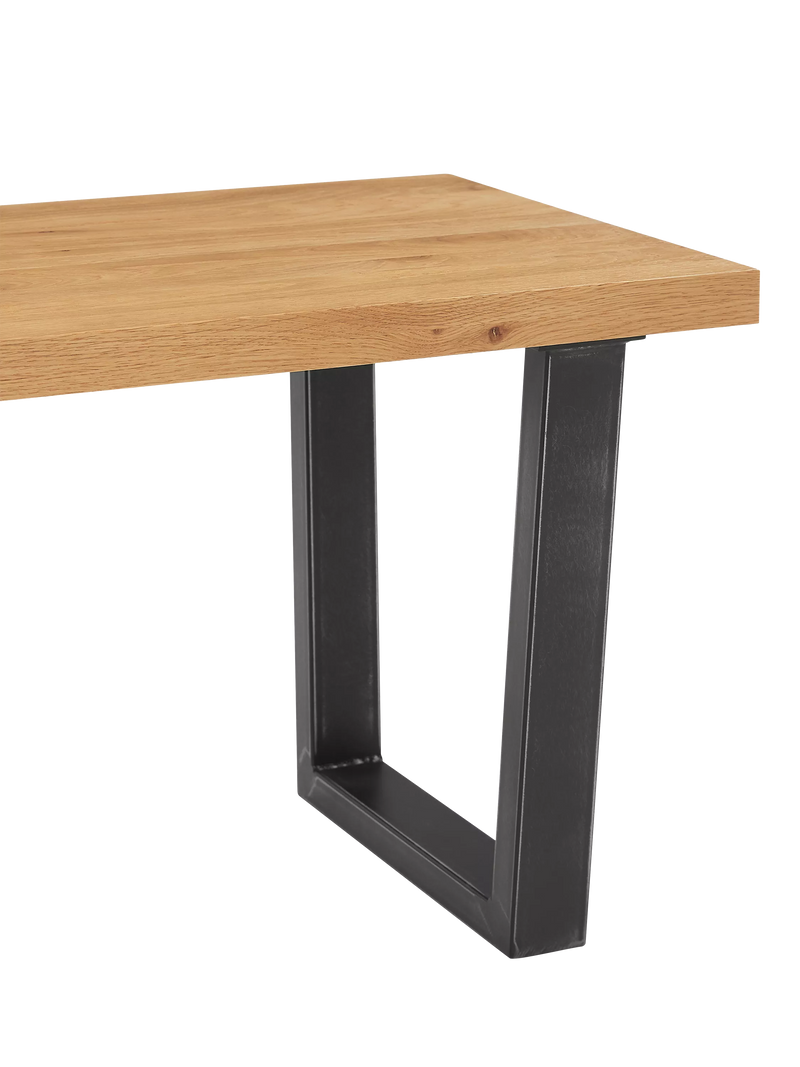 John Lewis Calia solid oak 2-seater dining bench - British product