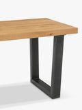 John Lewis Calia solid oak 2-seater dining bench - British product