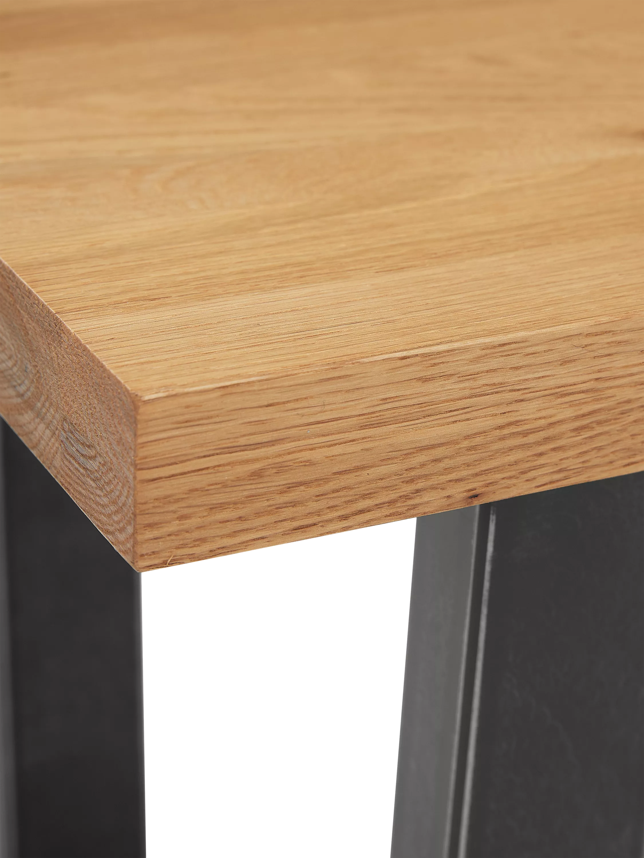 John Lewis Calia solid oak 2-seater dining bench - British product