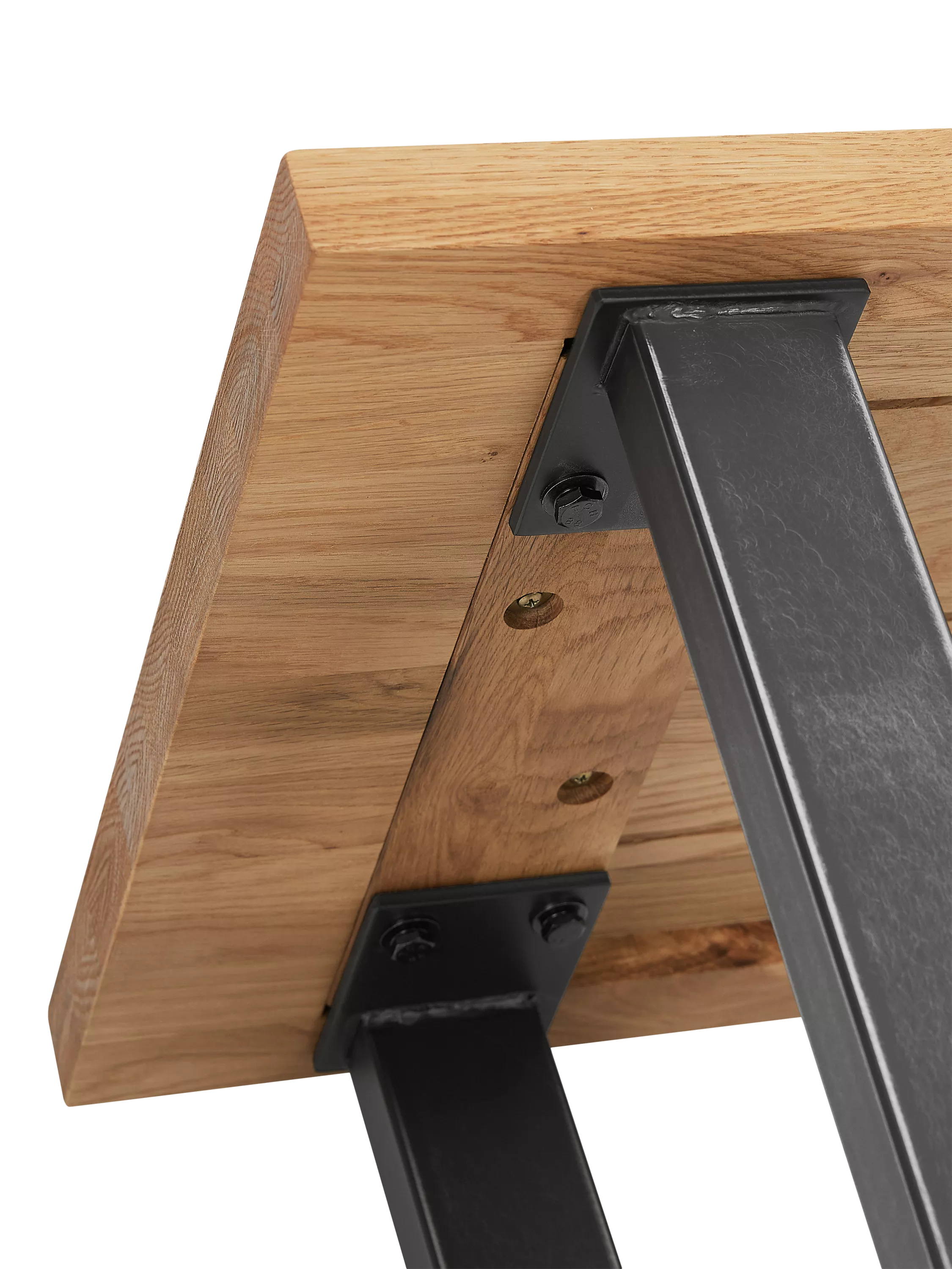 John Lewis Calia solid oak 2-seater dining bench - British product