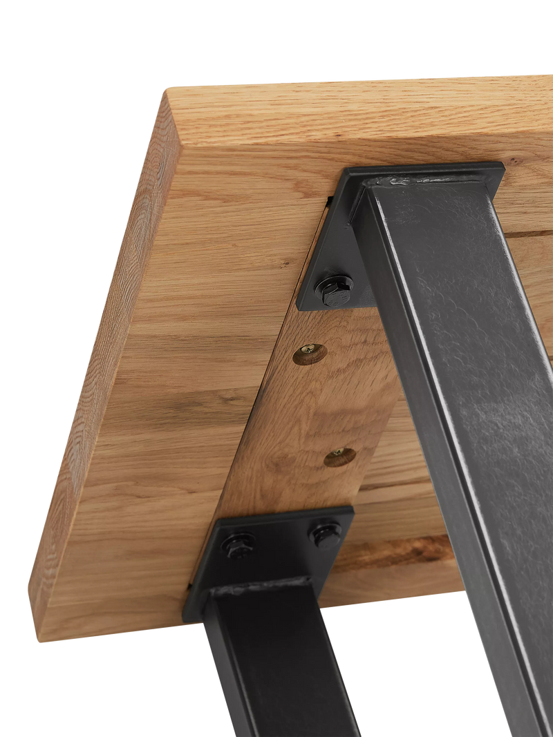 John Lewis Calia solid oak 2-seater dining bench - British product