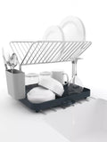 Joseph Joseph two-tier self-draining dish rack with utensil pot, UK version
