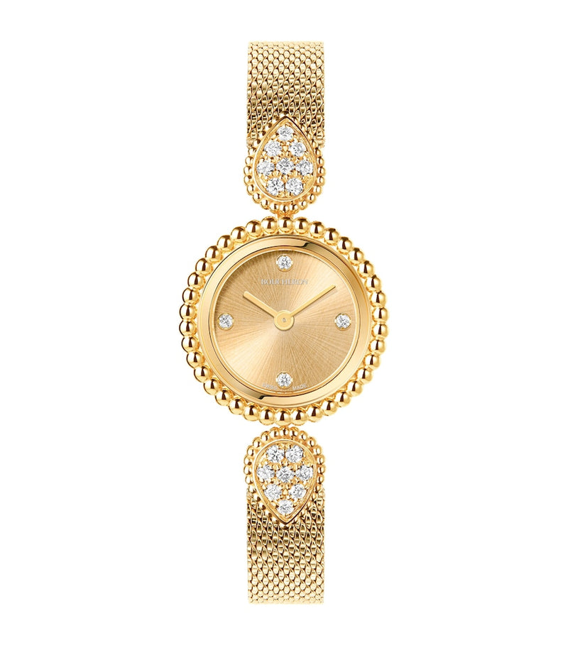 Boucheron Serpent Bohème yellow gold diamond watch 23mm, imported from the UK