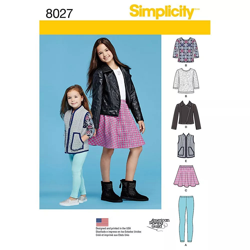 Simplicity kids sewing pattern 8027 paper pattern - British product