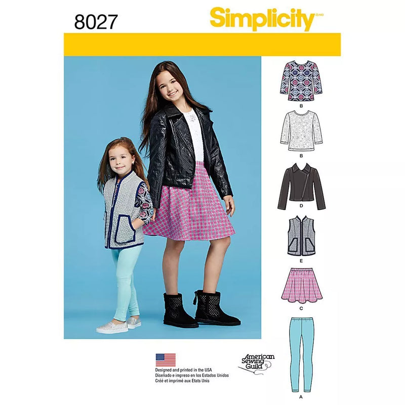 Simplicity kids sewing pattern 8027 paper pattern - British product
