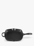 Le Creuset Cast Iron Signature Square Grillit, 26cm, Satin Black