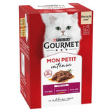 Gourmet Mon Petit Meaty Variety Beef Chicken Lamb Wet Cat Food   6 x 50g GOODS M&S   