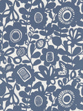 Scion Blue Kukkia wallpaper 10.05m roll - British product
