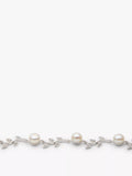 Lido leaf pearl bracelet in sterling silver (British brand)