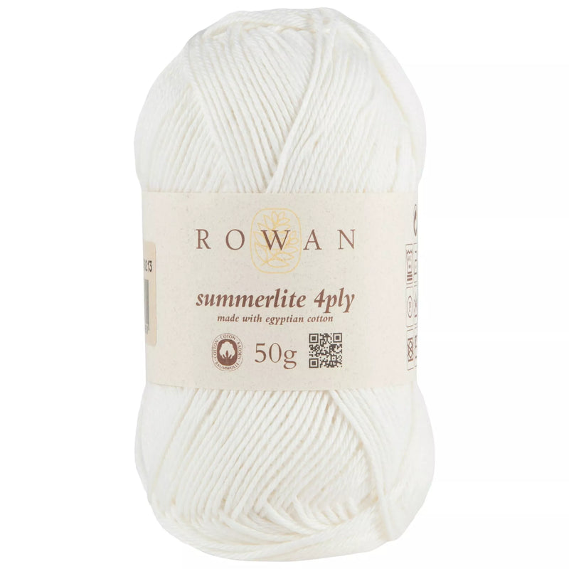 Rowan Summerlite 4 Ply Yarn, 50g, Ecru