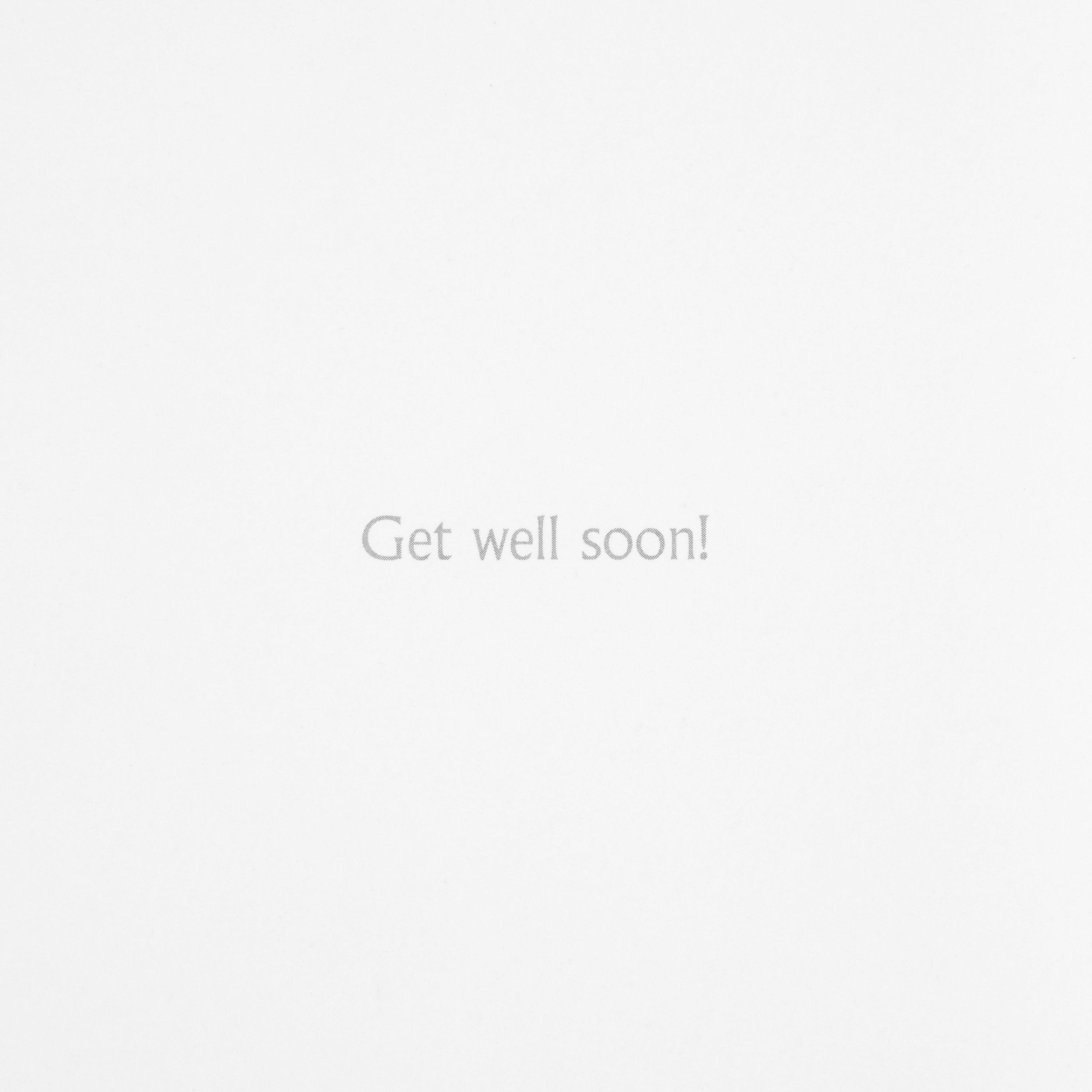 Woodmansterne frog get well card 15x15cm (British brand)